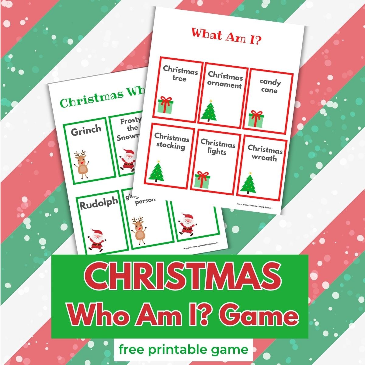christmas who am i? game